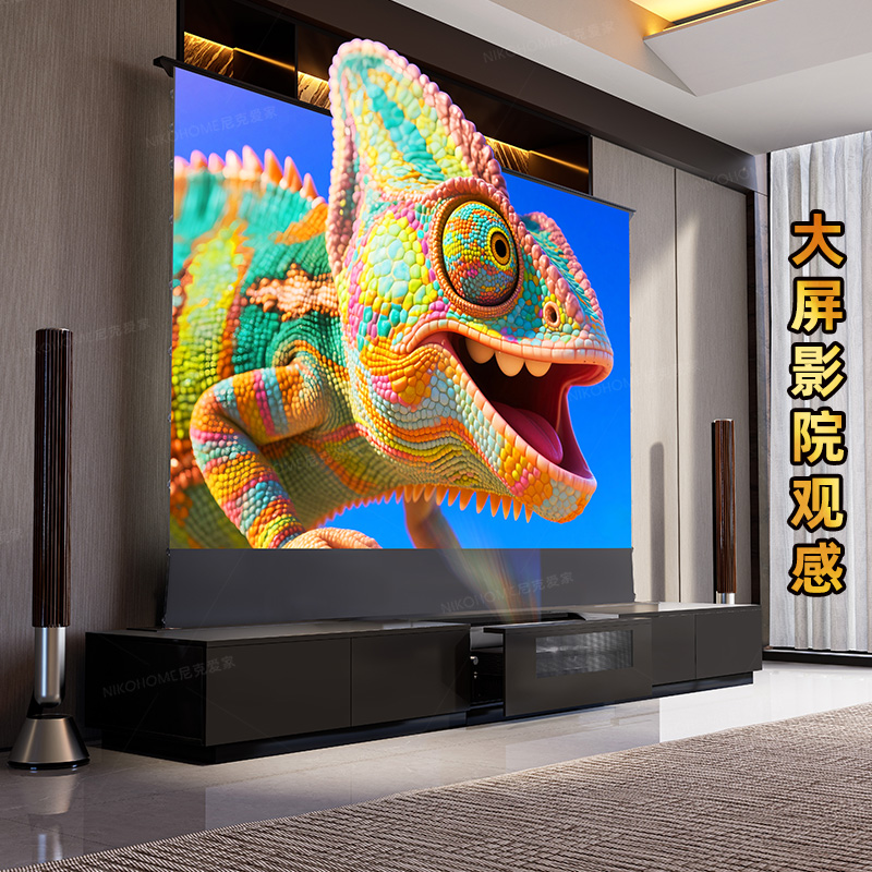 意式极简隐藏式智能影院激光专用