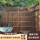 日式 竹篱笆屏风碳化目隐护栏院子栅栏围栏庭院造景布置隔断定制