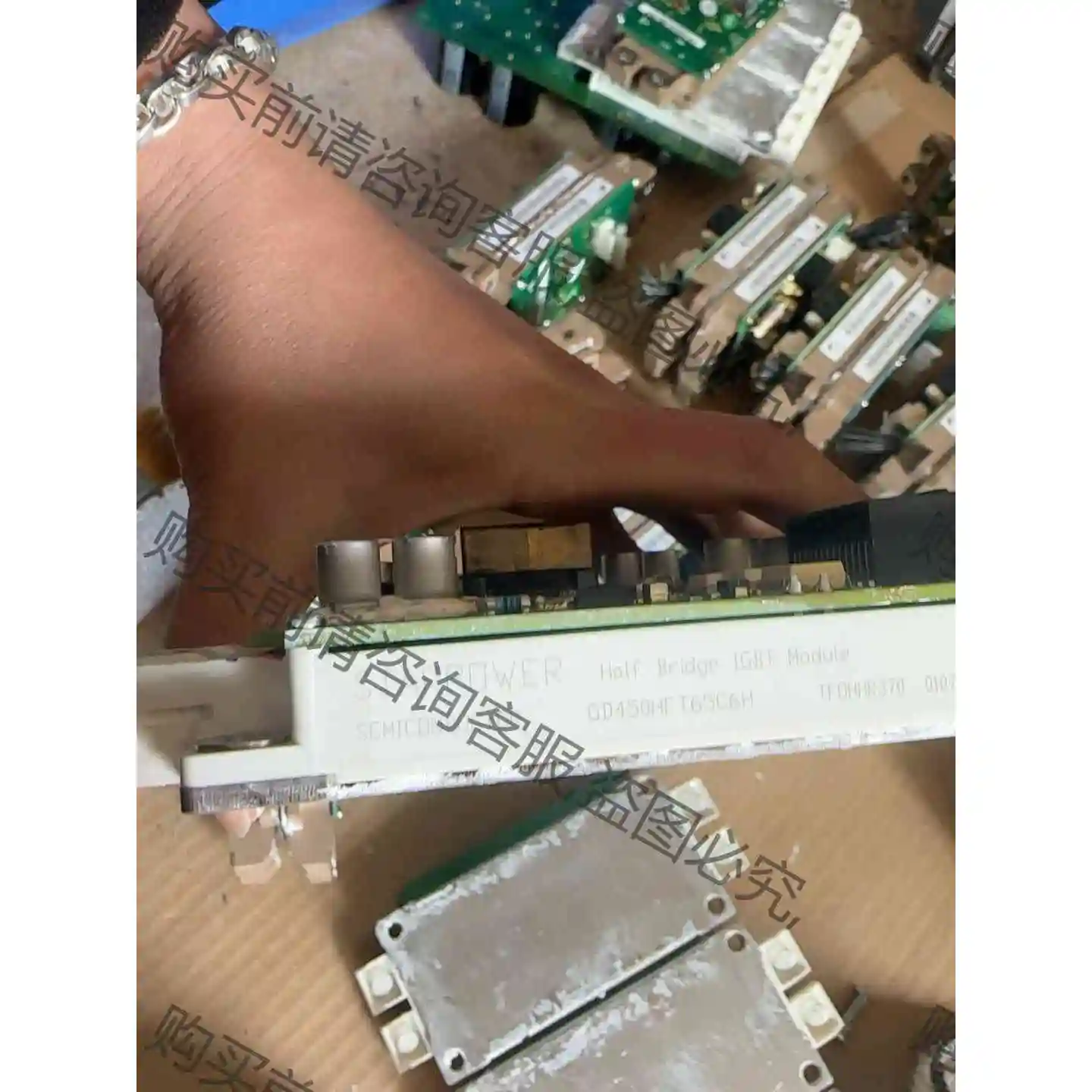 拆机漂亮斯达GD450HFT65C6H，带驱动板一套350， 议价 品质保证
