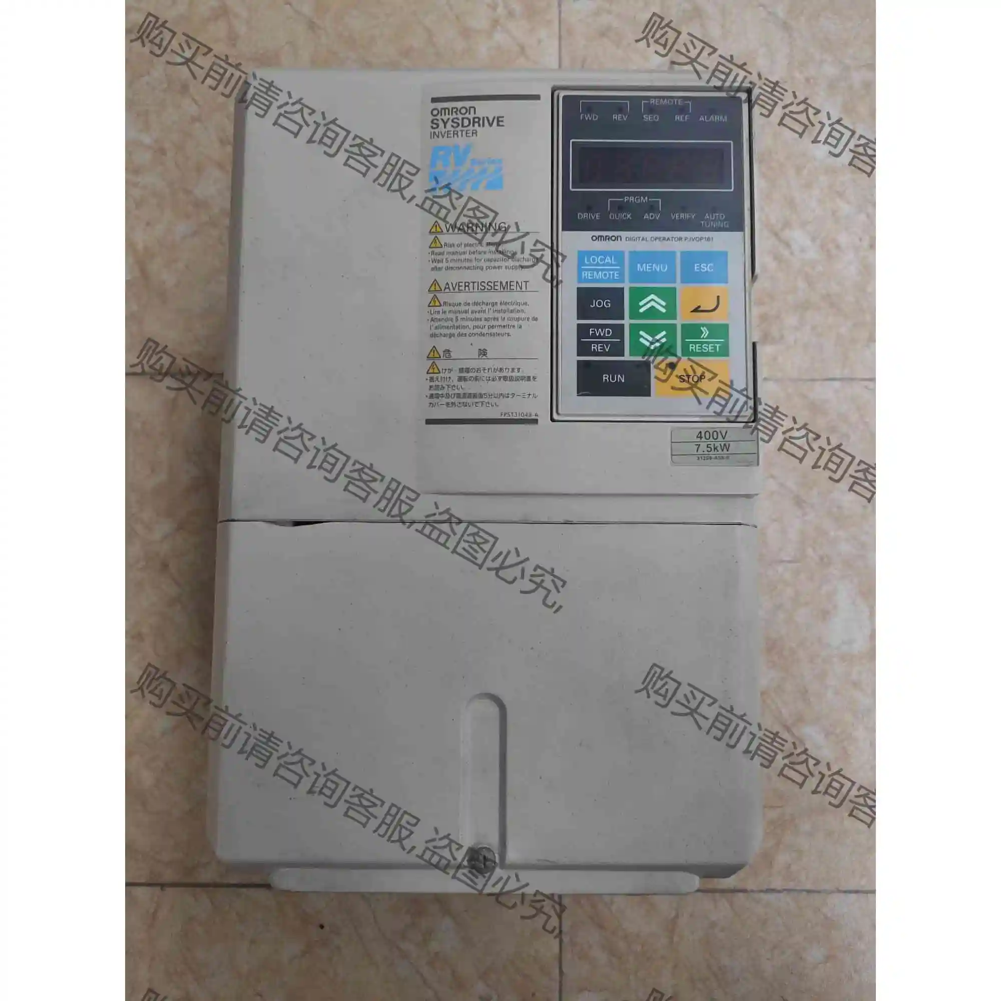 拆机欧姆long3G3RV系列7.5KW变频器3G3R… 议价 品质保证