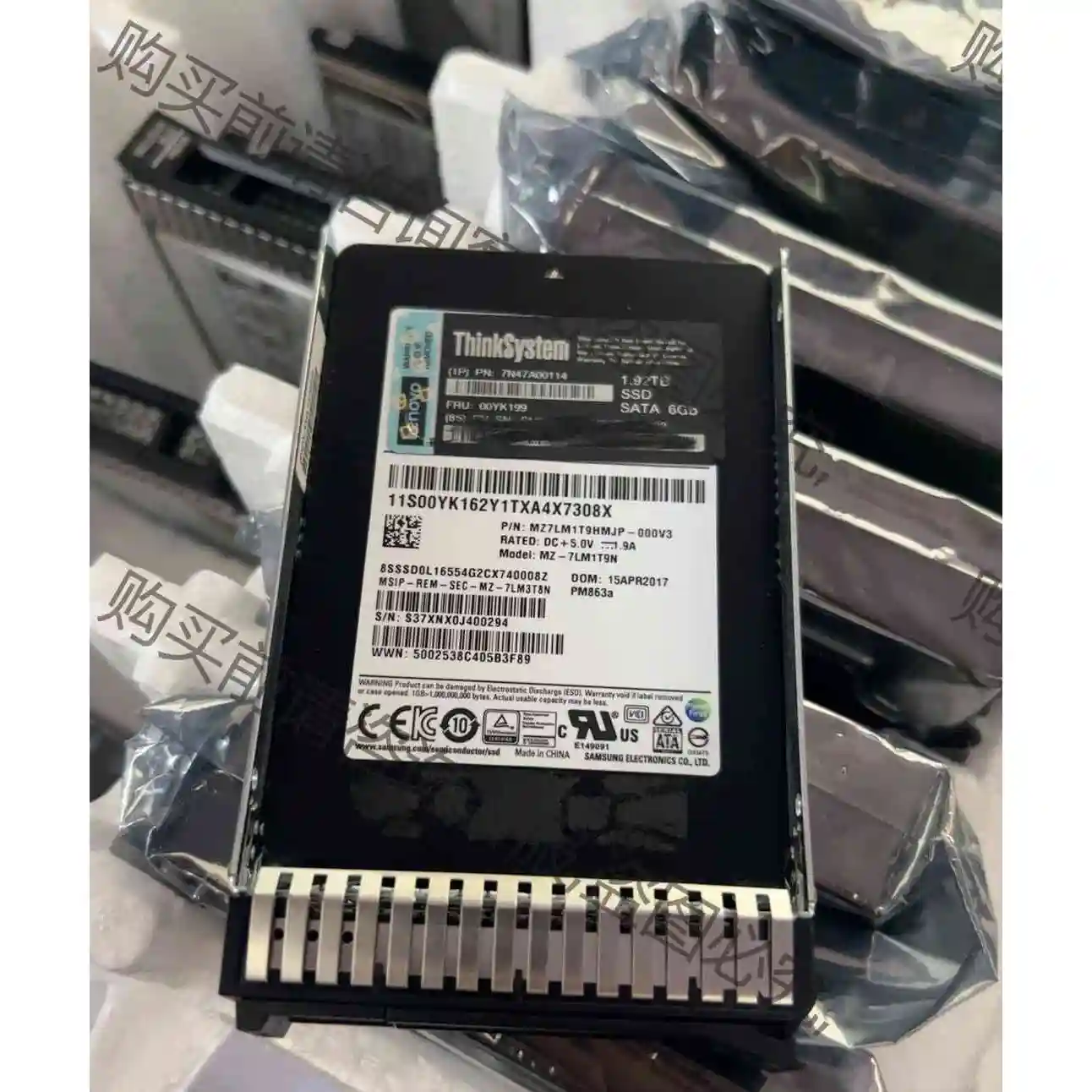三星 PM863a 1.92T SATA SSD固态硬盘，全 议价 品质保证