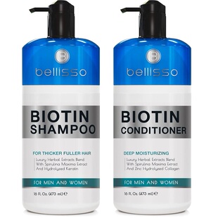 发膜 护发素 精油修复再生 BIOTIN洗发水 美国直邮BELLISSO