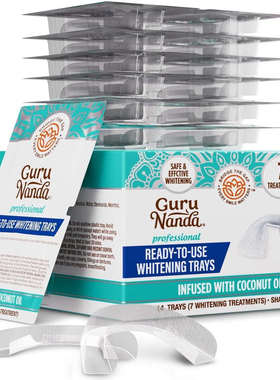 美国直邮 原装 GuruNanda焕白牙笔+焕白牙贴+焕白牙托+便携油拔