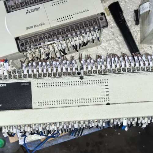 议价拆机一条三菱PLCFX3u-128M+FX2N-48ER+F