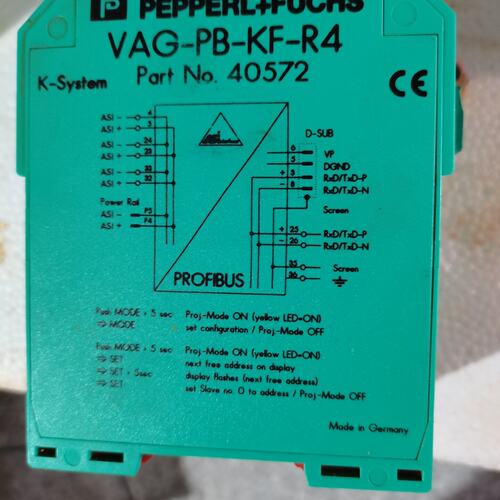 议价倍加福P+F安全隔离栅通讯模块二手VBG-PB-KF-R4
