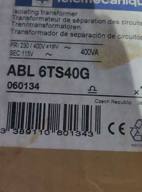 议价全新原装库存施耐德隔离变压器 ABL 6TS40 G? ?