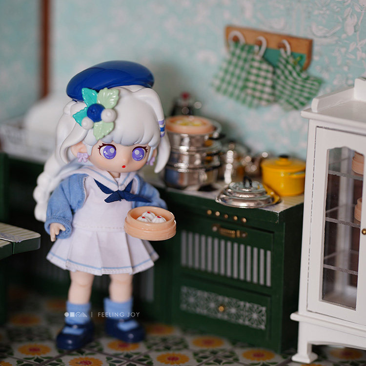 ob11潮玩gsc粘土人dollhouse迷你娃屋餐厅厨房场景微缩家具配件
