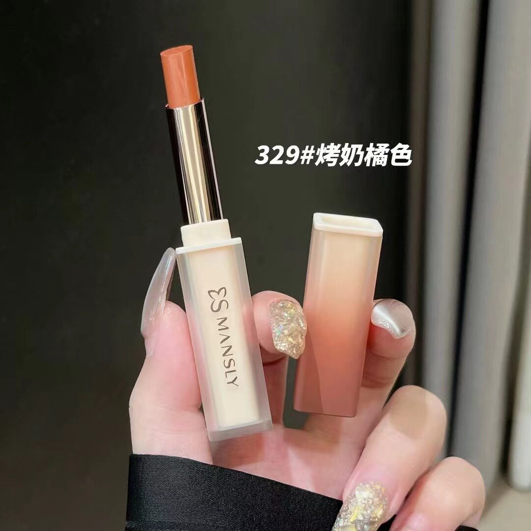 MAN曼诗丽粉雾甜吻丝绒哑光雾面口红固体党平价唇彩女丝绒哑光