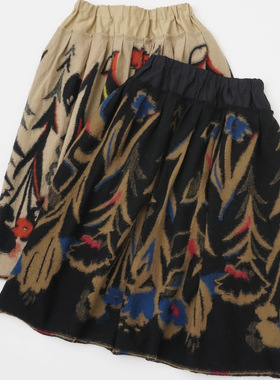 日本代购pallaspalace小春柄提花羊毛半裙 csk25446d