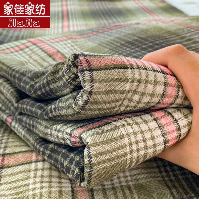 全棉磨毛床单加厚保暖秋冬床铺