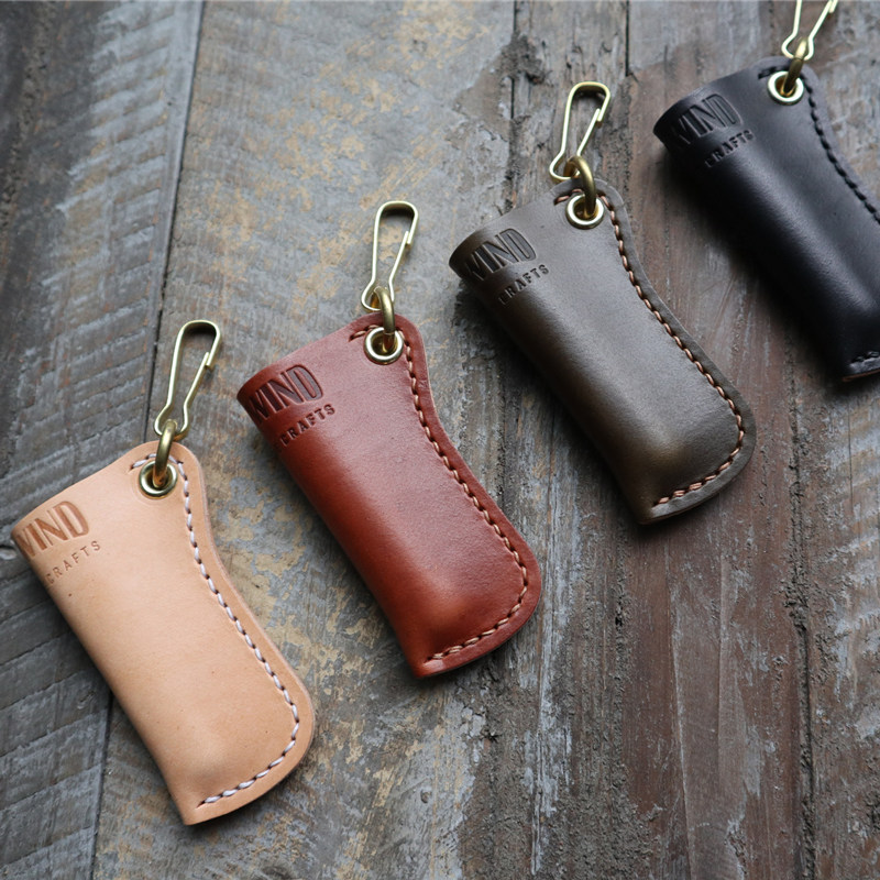 Hardwind Leather Lightcase 牛皮打火机套 一次性打火机套 - 实物图