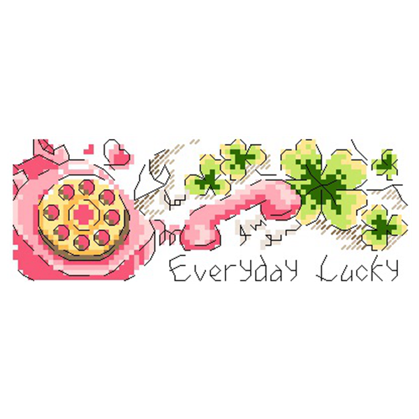 十字绣书签双面手工作业毕业礼物简单自书签四叶草流苏成品