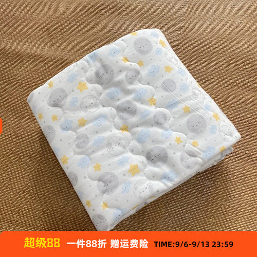 夏凉被 内外全棉 丽婴房专柜清仓 幼儿园盖毯春秋全棉针织空调被