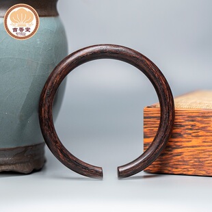 天然海南降真香精品小叶黑油手镯手环黄金甲木镯高油棋楠满油黄油