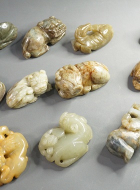 老库存和田玉瑞兽配饰挂件古玉老玉一物一拍总编号M5