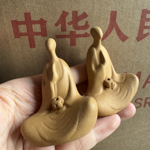 库存近一二十年宜兴紫砂悟道香插茶宠摆件镇纸茶道茶具配件茶玩