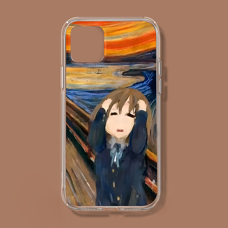 日系动漫轻音少女手机壳适用iphone13pro呐喊名画12promax小米11p
