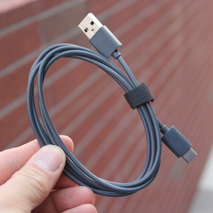 Type 带扎带 C数据线充电线3A快充线 技1米长软线USB2.0 原罗装