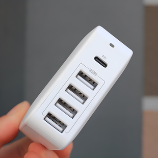 75W支持PD PD快充2.4A 45W快充 27W 12W快充 适用于苹果 Ravpower睿能宝5口桌面多口充电头60W