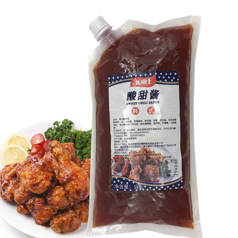 乐嚼士休比韩式酸甜酱1kg炸鸡排调味酱烤肉拌饭手抓饼火锅烧烤料