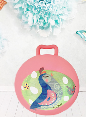 宝宝摇铃球蓝色粉儿童皮球波波球西瓜球充气玩具球拍拍球卡通