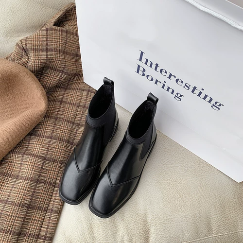 Демисезонные челси, флисовые короткие сапоги в английском стиле, ботильоны, ботинки, коллекция 2022, в британском стиле