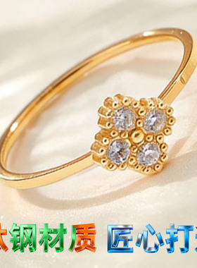 戒指女戒不掉色轻奢小众设计叠戴