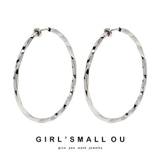 时尚 扭曲大圈圈无耳洞耳夹大气优雅无洞耳环耳饰品夸张女配饰气质