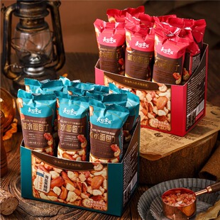 美日幸福碱水面包丁40g海盐焦糖味烤肉味酥脆面包干宿舍零食茶点