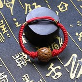 成人孕妇宝宝婴儿童平安压惊天然桃核桃篮木朱砂手链脚链精品手工