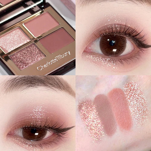 CT四色眼影哑光大地色持久便携