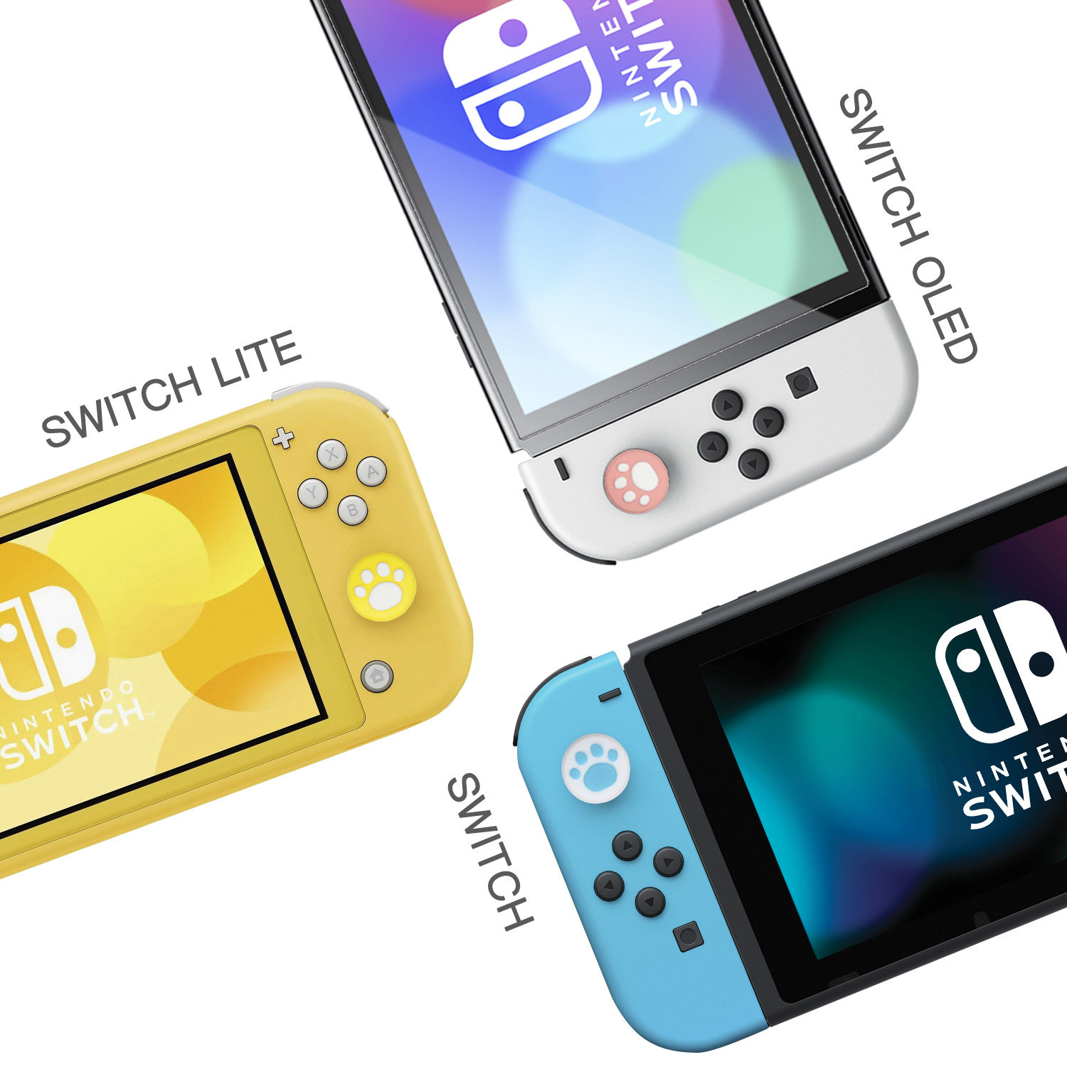 스위치 OLED 로커 캡 보호 커버 NINTENDO SWITCH LITE 고양이 발톱 로커 커버 실리콘 커버
