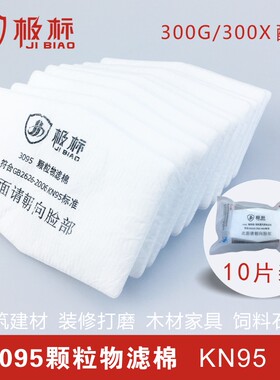 极标300g防颗粒物打磨装修半面罩