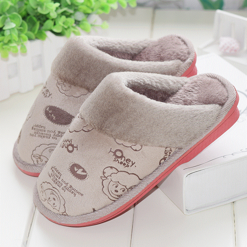 Pantoufles enfants en suède pour hiver - semelle plastique - Ref 1027690 Image 3