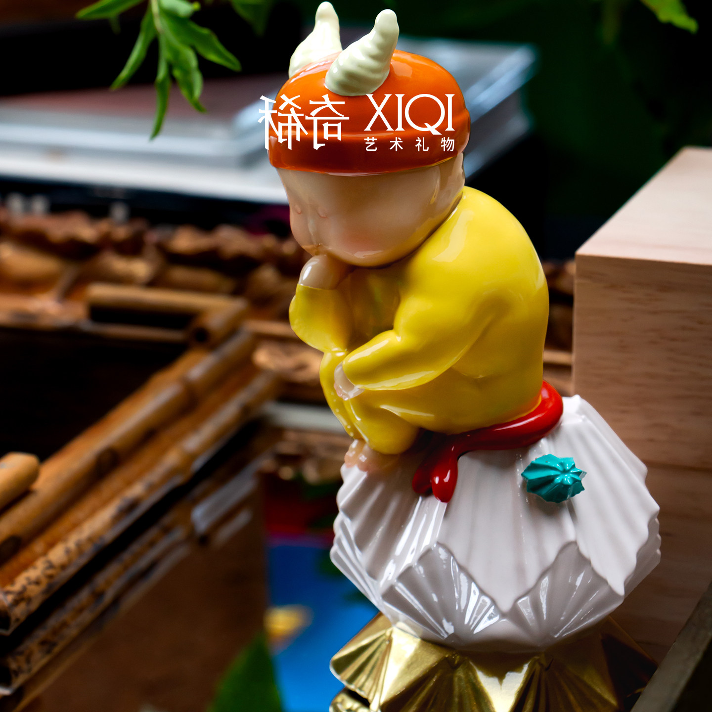 稀奇艺术《摩羯座》桌面艺术摆件
