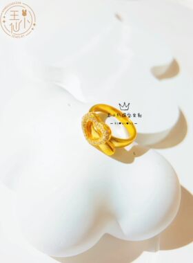 足金皮带扣戒指女王小仙