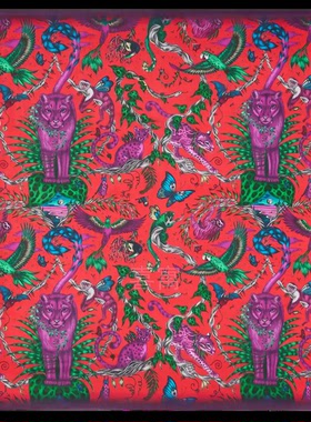 英國 Emma J Shipley 純羊毛围巾 雪豹圖案