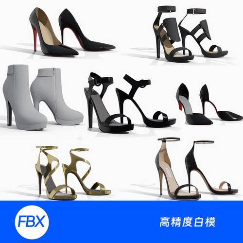 细跟女士高跟鞋夏季凉鞋性感FBX白膜1518