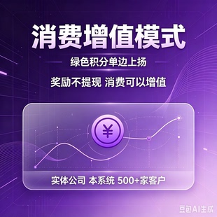 消费增值模式推三返一模式推N返本营销裂变商城系统分红消费