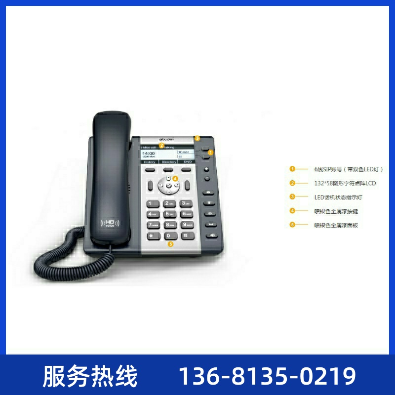 简能A20WAC/A20W带WiFi话机支持2.4G+5G双频段