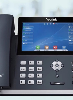 Yealink亿联SIP-T48U网络电话机Wifi大屏触控录音USB IP话机