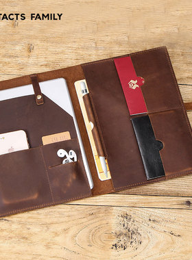 10.2/10.5平板皮套适用于苹果 iPad保护套真皮牛皮复古多功能收纳