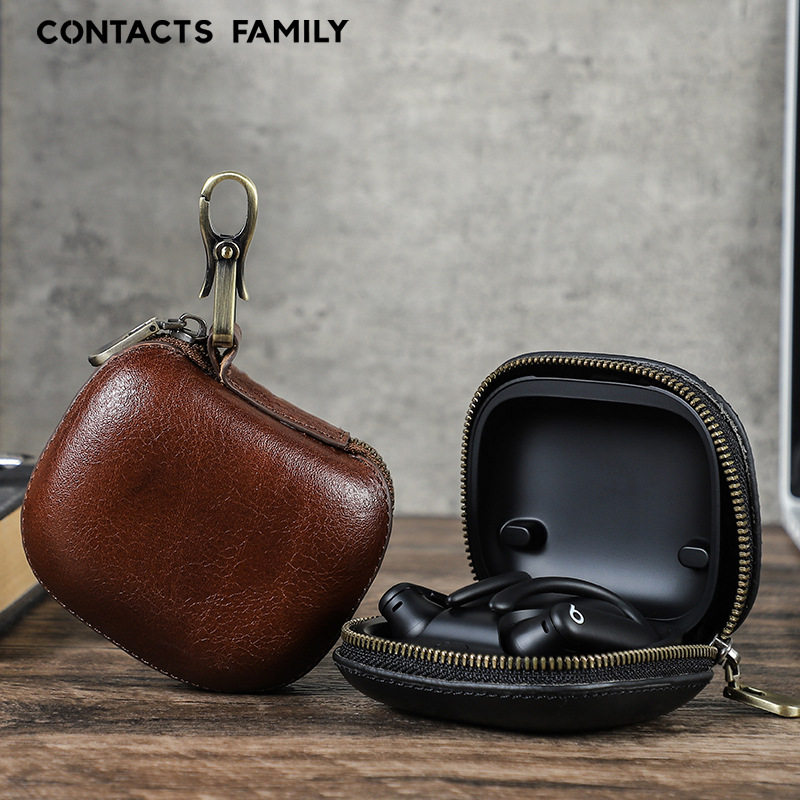 苹果魔音pro2真皮牛皮质耳机套