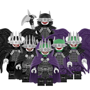 适用乐高积木人仔超级英雄哥谭蝙蝠侠狂笑之蝠拼装玩具DY106-111