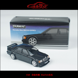 64奔驰190E 2.5 I黑色合金汽车模型 TW现货Tarmac EVO Works