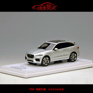 现货TSM 1:43捷豹 Jaguar 2016银色 F-Pace收藏摆件树脂汽车模型
