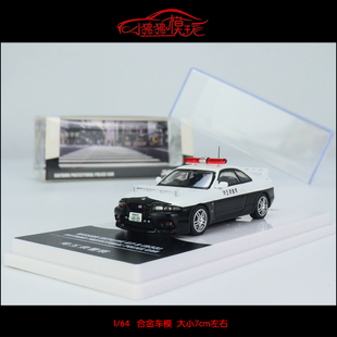 现货INNO 1:64日产GT-R尼桑GTR R33天际线埼玉县日本警车汽车模型