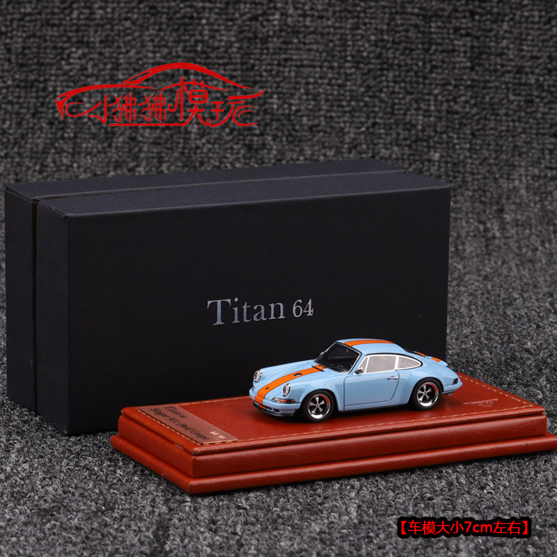 mu 现货make up titan 1:64保时捷singer 911 964树脂汽车模型