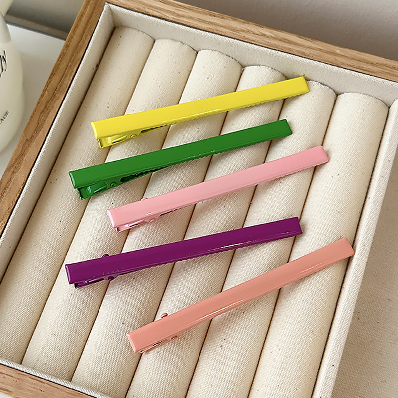 简约甜美彩色系一字夹