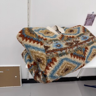 设计线 复古国潮 名族风宽松休闲棒球领棉衣 男女日系百搭外套 潮